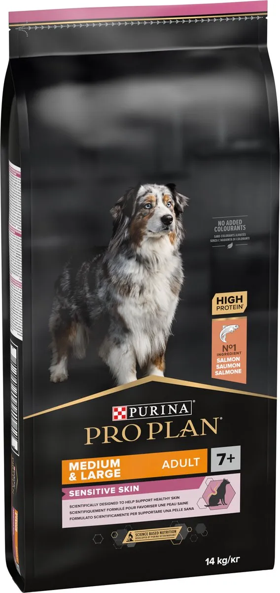 Pro Plan Sensitive Skin Senior Hondenvoer Zalm 14kg