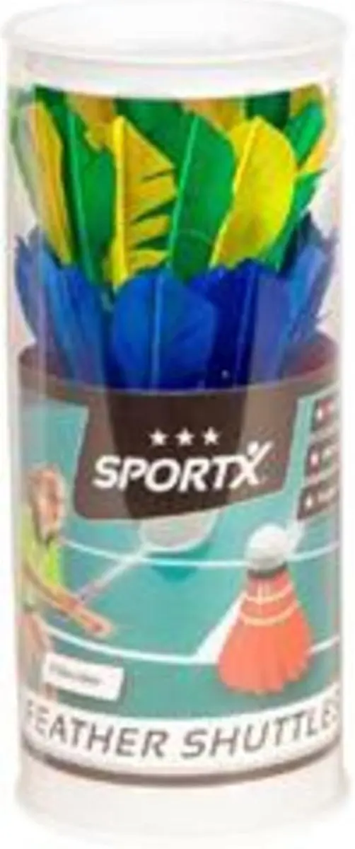SportX Veren Shuttles 3 Stuks - Paars/Roze/Groen - afbeelding 5 van 6