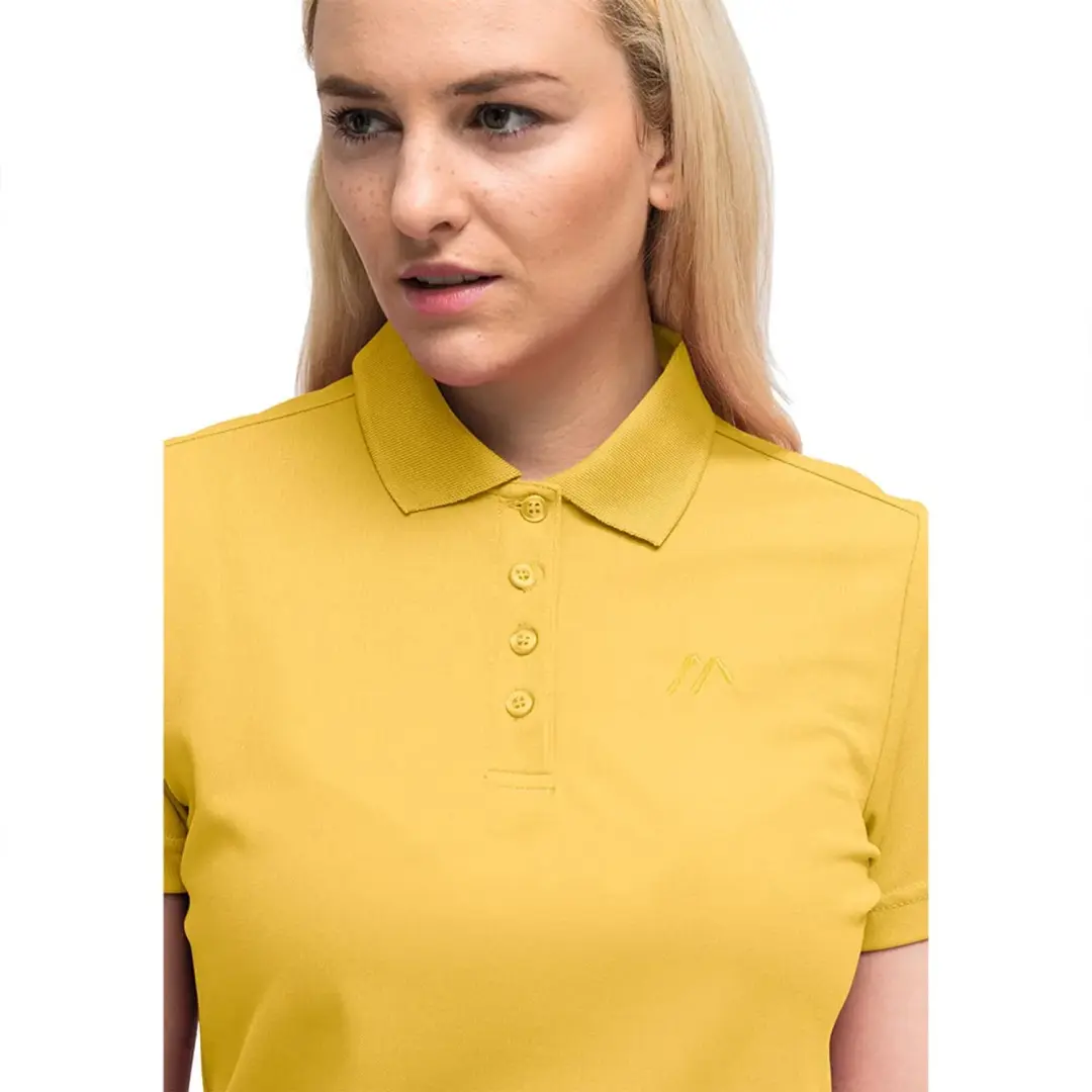 Maier Sports Ulrike Dames Poloshirt - Mellow Yellow - afbeelding 6 van 6