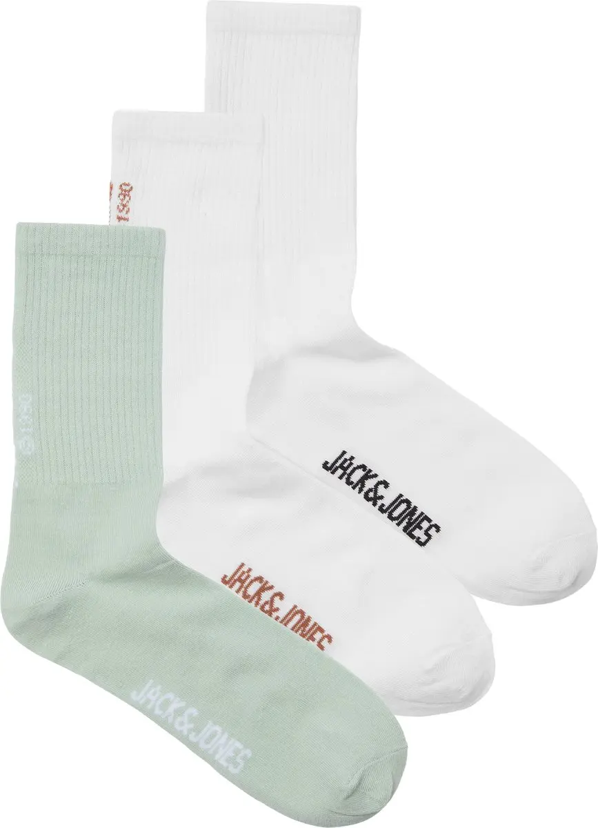 Jack & Jones Heren Sportsokken JACBORA 3-Pack