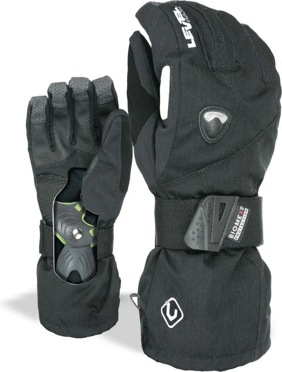 Level fly black Handschoenen