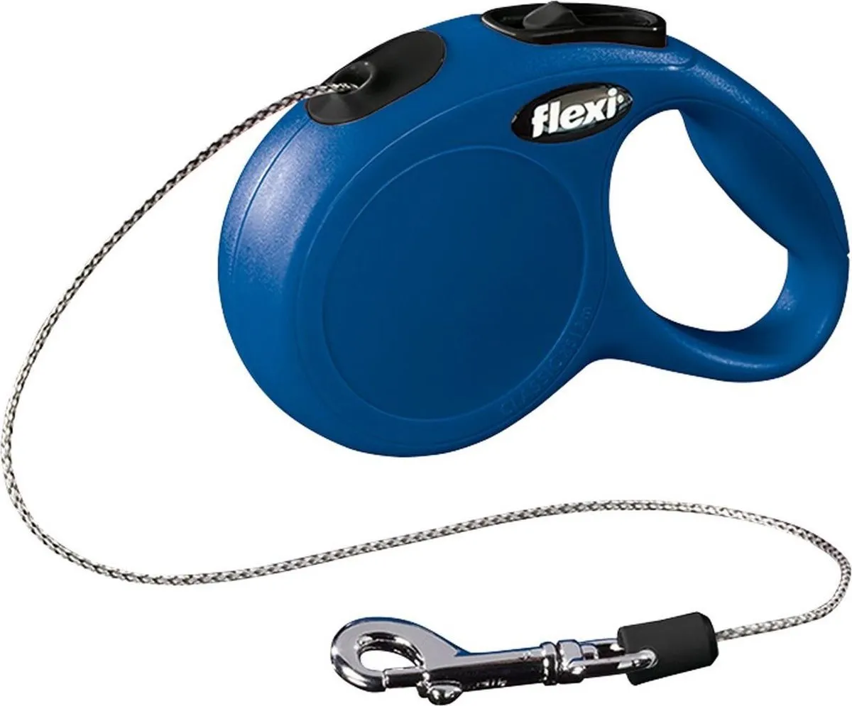 Flexi Zalman NEW CLASSIC Blauwe Hondenriem XS