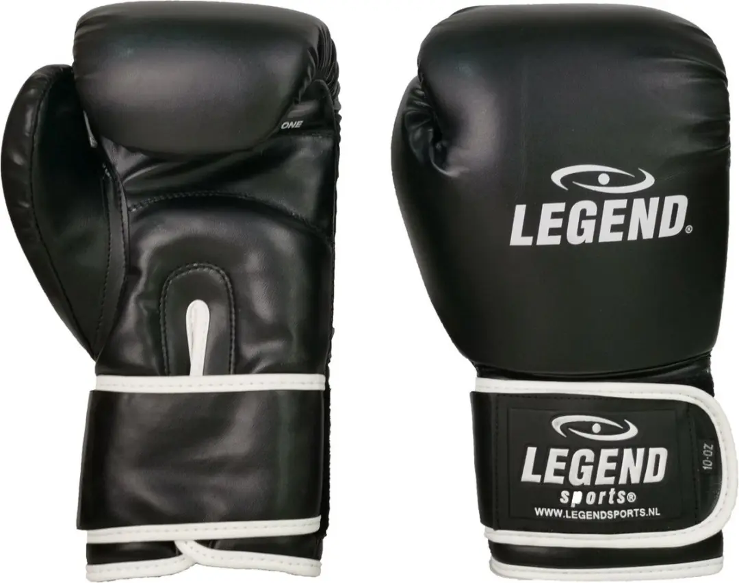 Legend Sports Bokshandschoenen Powerfit Unisex Zwart/wit Maat 10oz