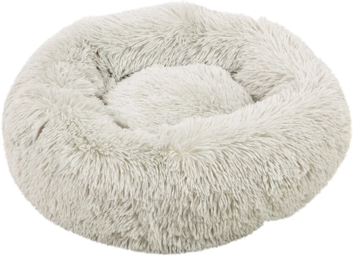 Beeztees Yali Hondenmand - Pluche Grijs Ø70cm