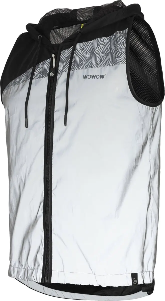 Fietsjack unisex volledig reflecterend met capuchon
