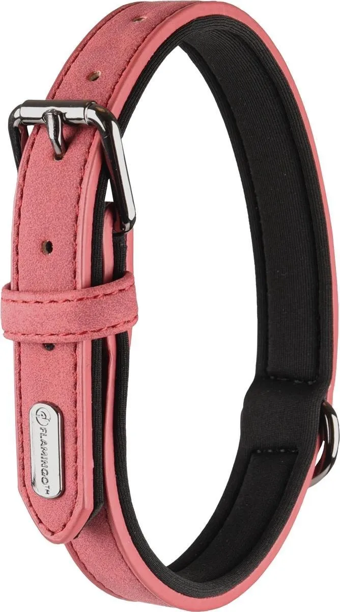 Flamingo Delu Halsband Honden - Rood L 42-52cm