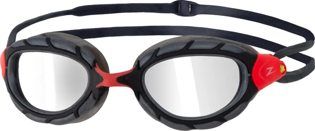 ZOGGS Predator Titanium Zwembril Red Grey Mirrored Smoke Small
