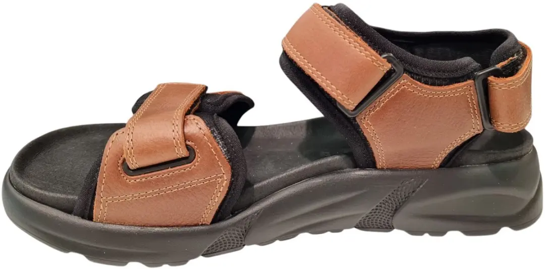 Mephisto Tito Heren Sandalen - Bruin/Zwart - afbeelding 4 van 6