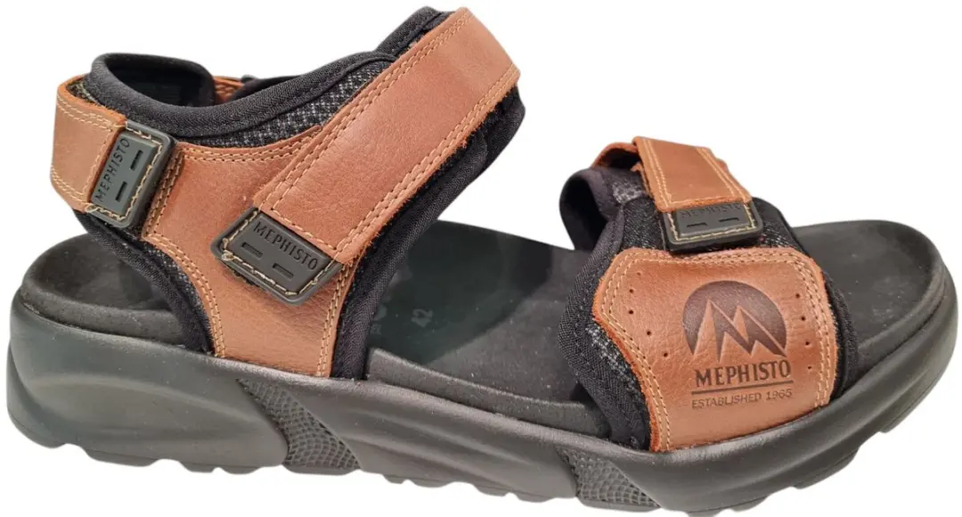 Mephisto Tito Heren Sandalen - Bruin/Zwart
