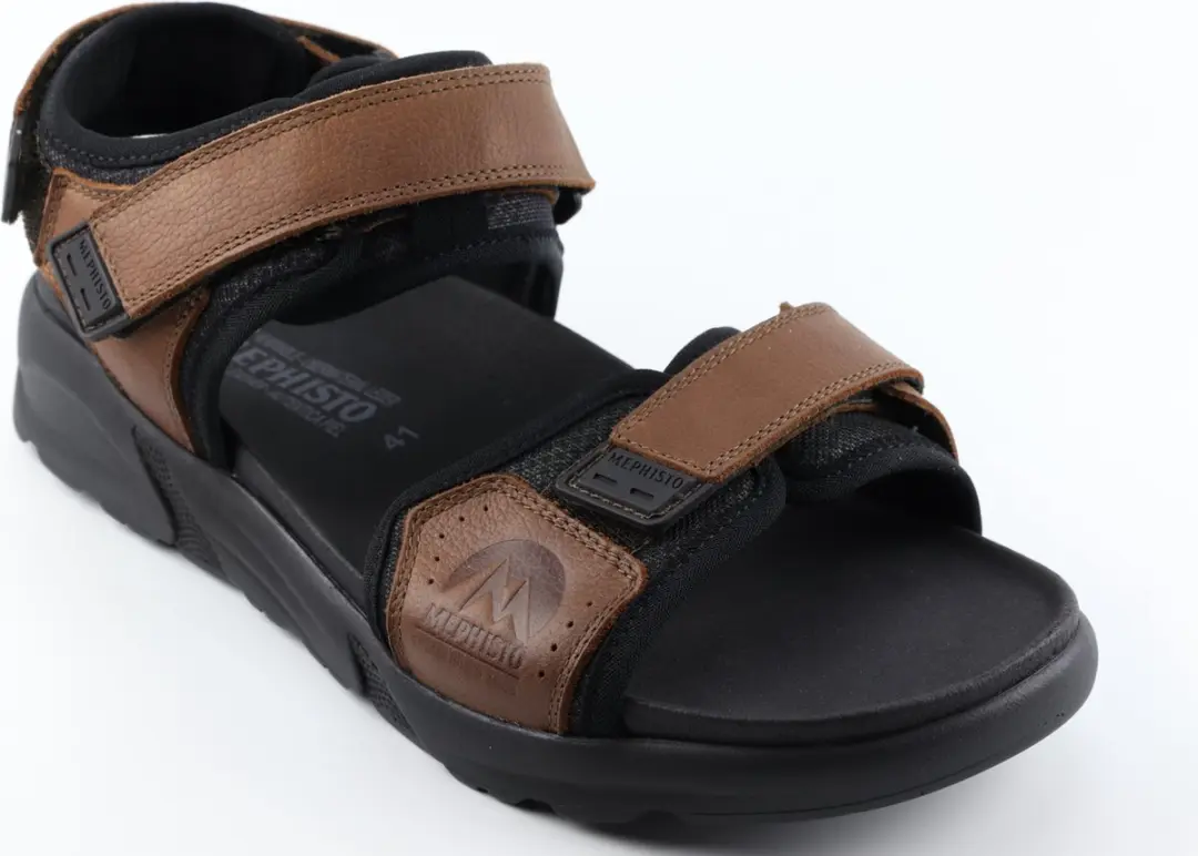 Mephisto Tito Heren Sandalen - Bruin/Zwart - afbeelding 5 van 6