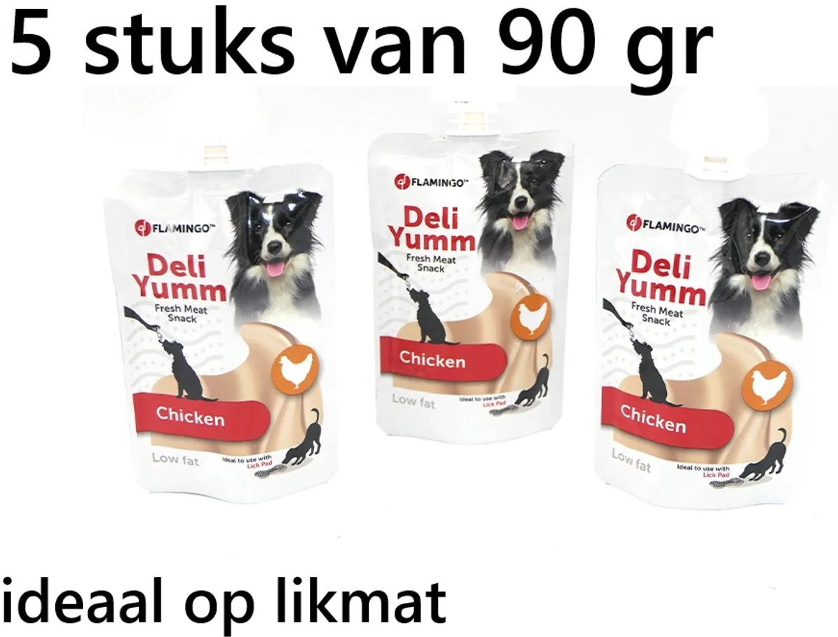 Flamingo Deli Yumm Kip 90g Hondensnack