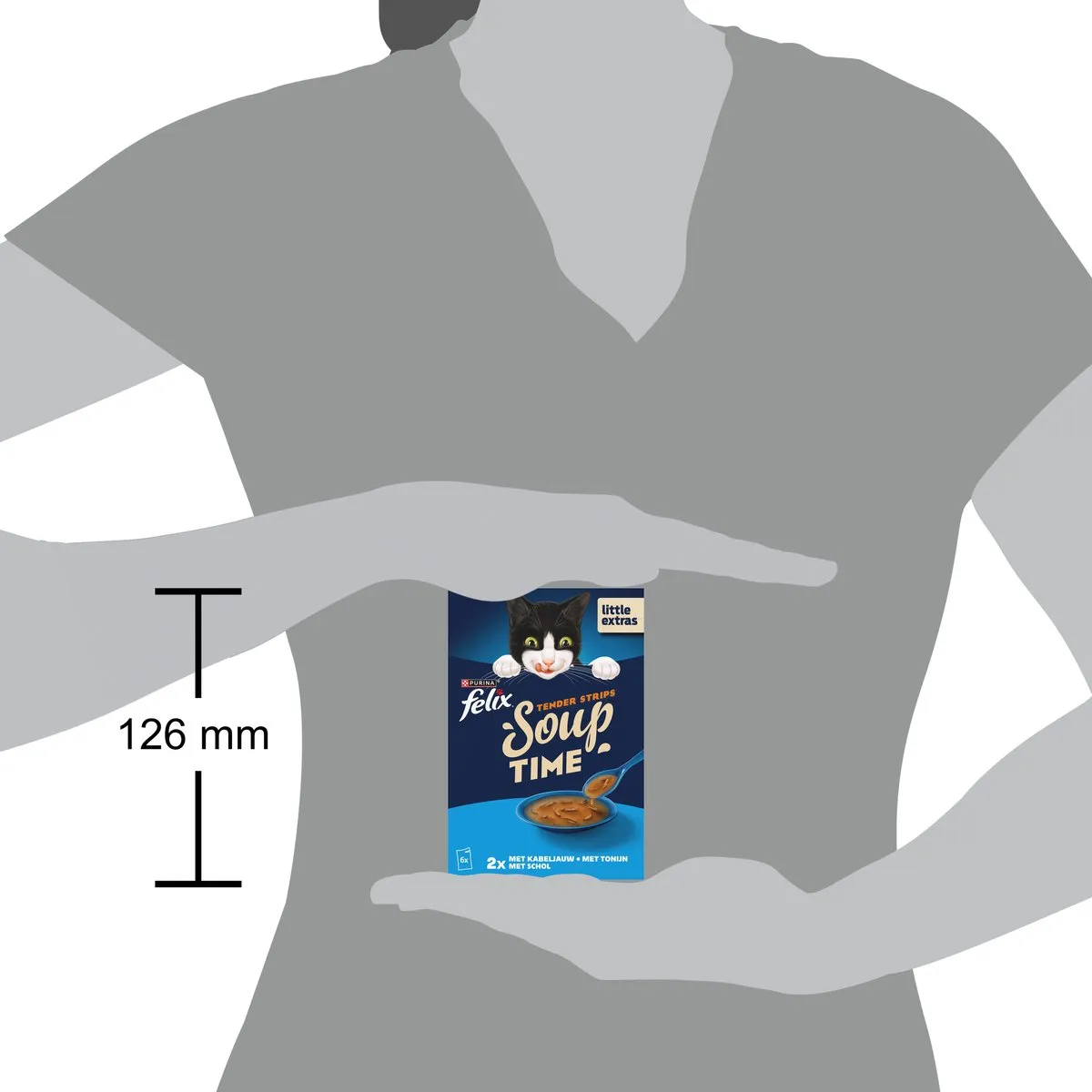Felix Soup Tender Strips Vis Kattenvoer - 48x48g - 288 Stuks