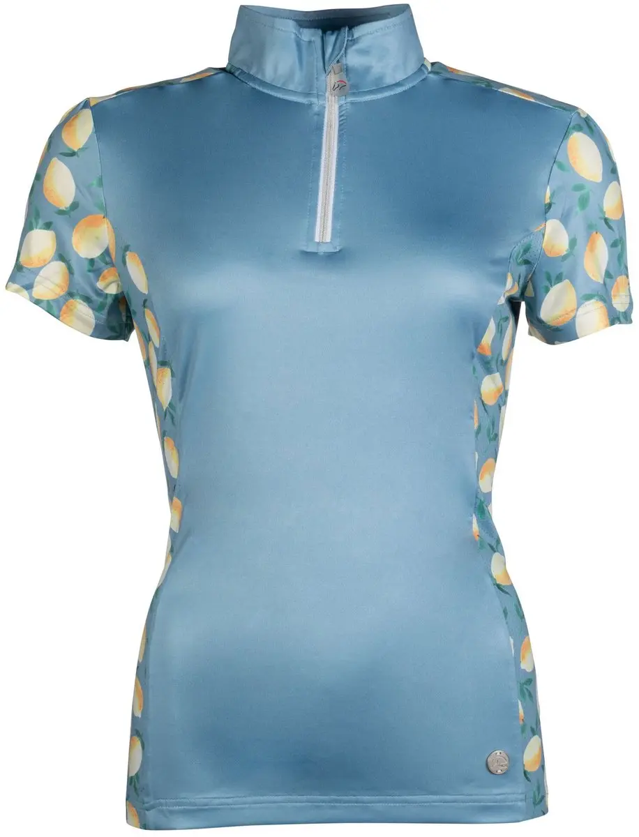ruiter shirt hkm maat l yellow blue