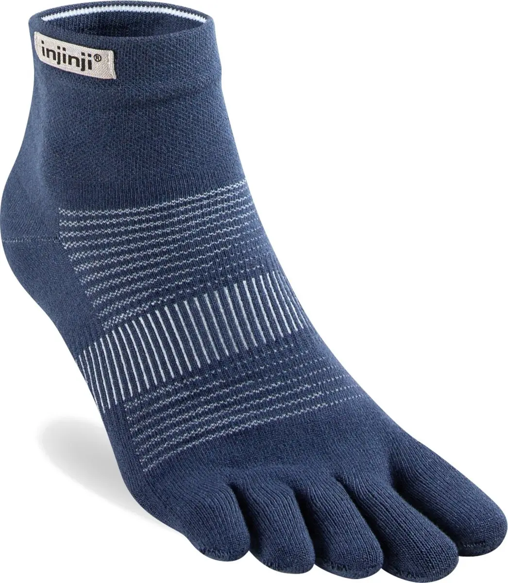 Injinji Run Original Weight Mini-Crew Sokken - Navyblauw - afbeelding 2 van 2