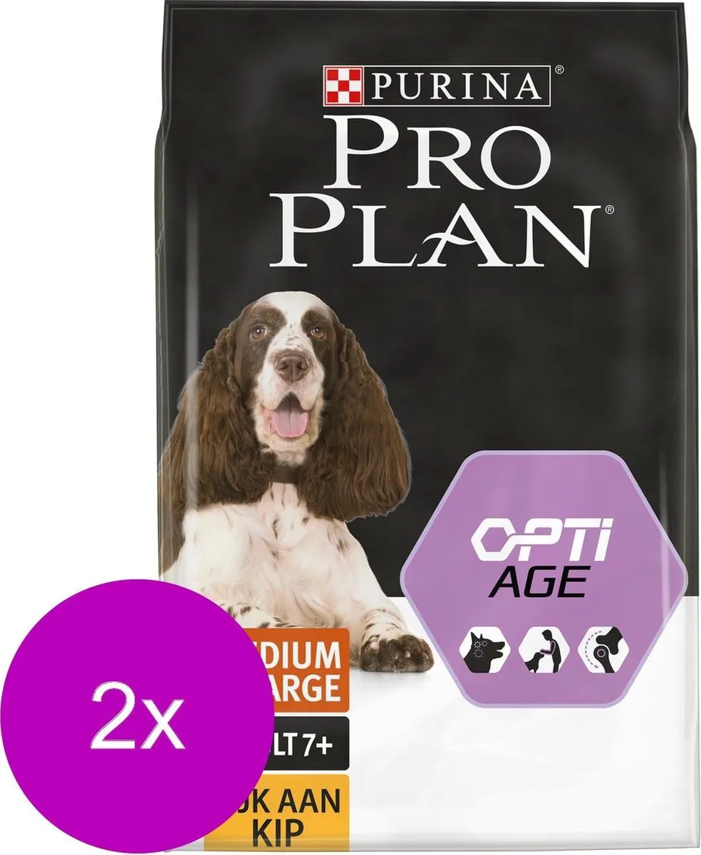 Pro Plan Dog Adult Senior Medium Large Kip - 2x3kg