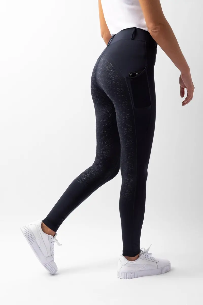 Horze Dea Fullgrip Rijlegging Dames - Dark Navy - afbeelding 4 van 6