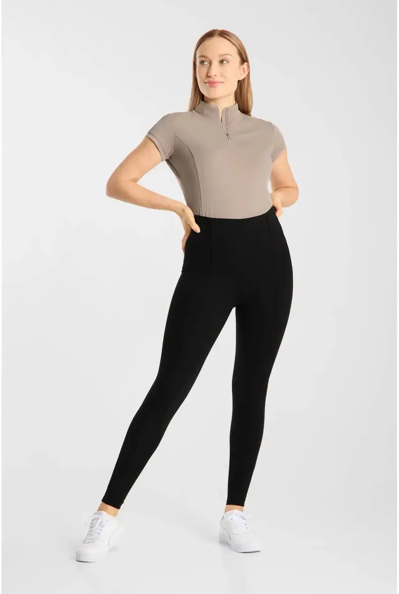 Horze Katharina Dames Legging - Zwart - 38 - afbeelding 2 van 2