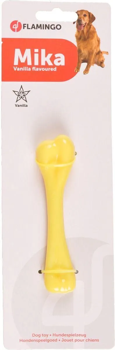 Flamingo Nylon Hondenspeelgoed Bot - Crème 13cm