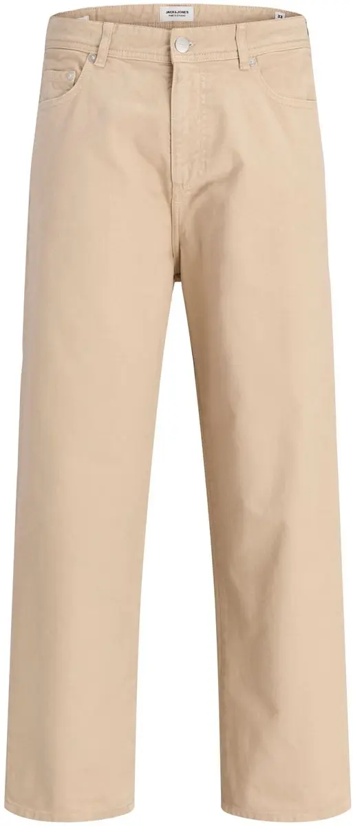 JACK & JONES Alex Original baggy fit, heren 5-pocket broek, beige (fields of rye