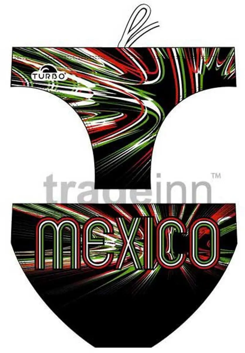 Turbo Mexico Zwemslip Zwart S Man