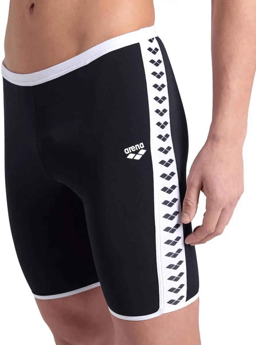Arena Icons Swim Jammer - Zwart/Wit - afbeelding 3 van 6