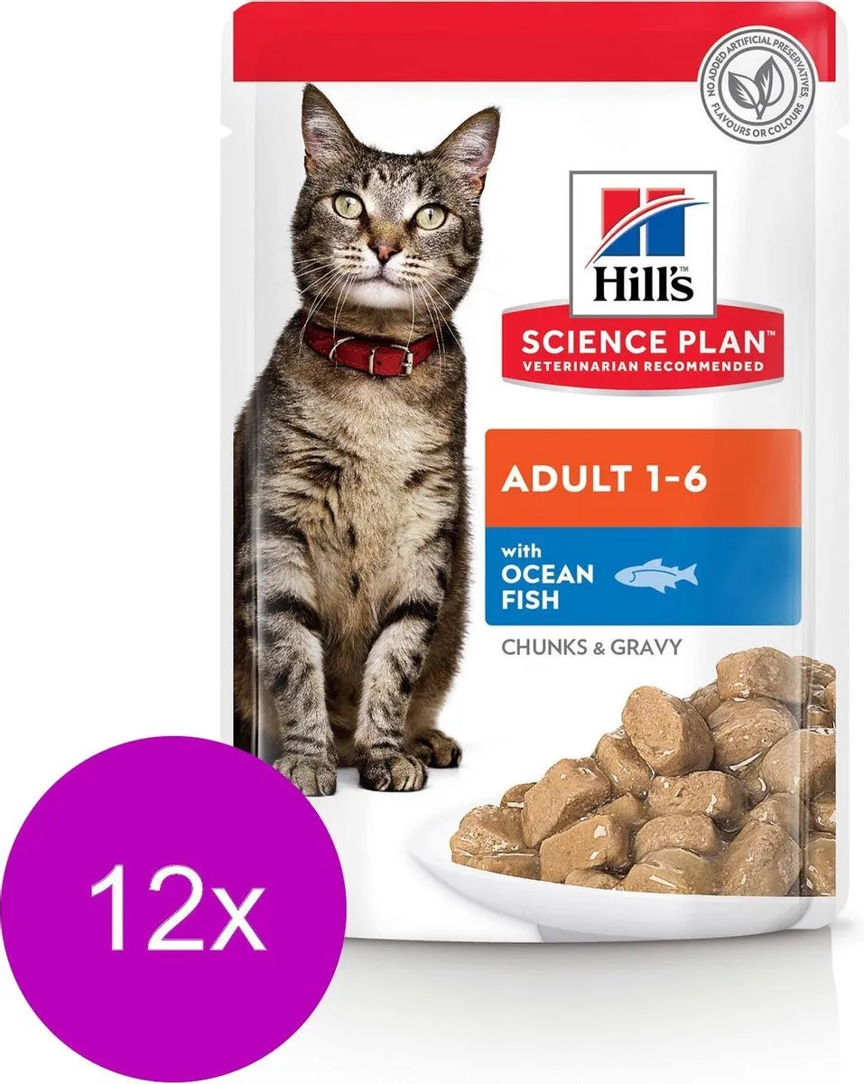 Hill's Science Plan Feline Pouch Adult Kattenvoer - Oceaan Vis - 85 gr