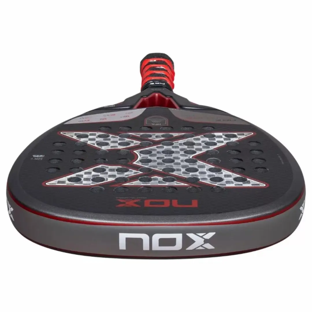 Nox Future Attack 12K Padelracket - Zwart/Rood - afbeelding 6 van 6