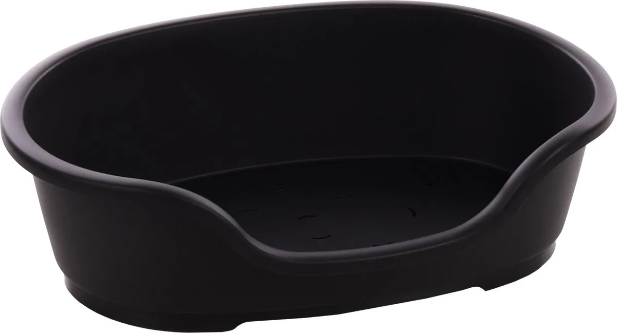 Flamingo Tuck Ovaal Hondenmand Zwart M