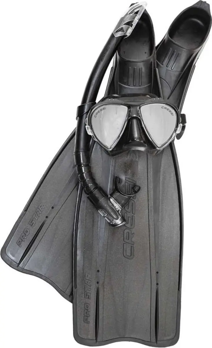Cressi Pro Star Set Zwart EU 41-42