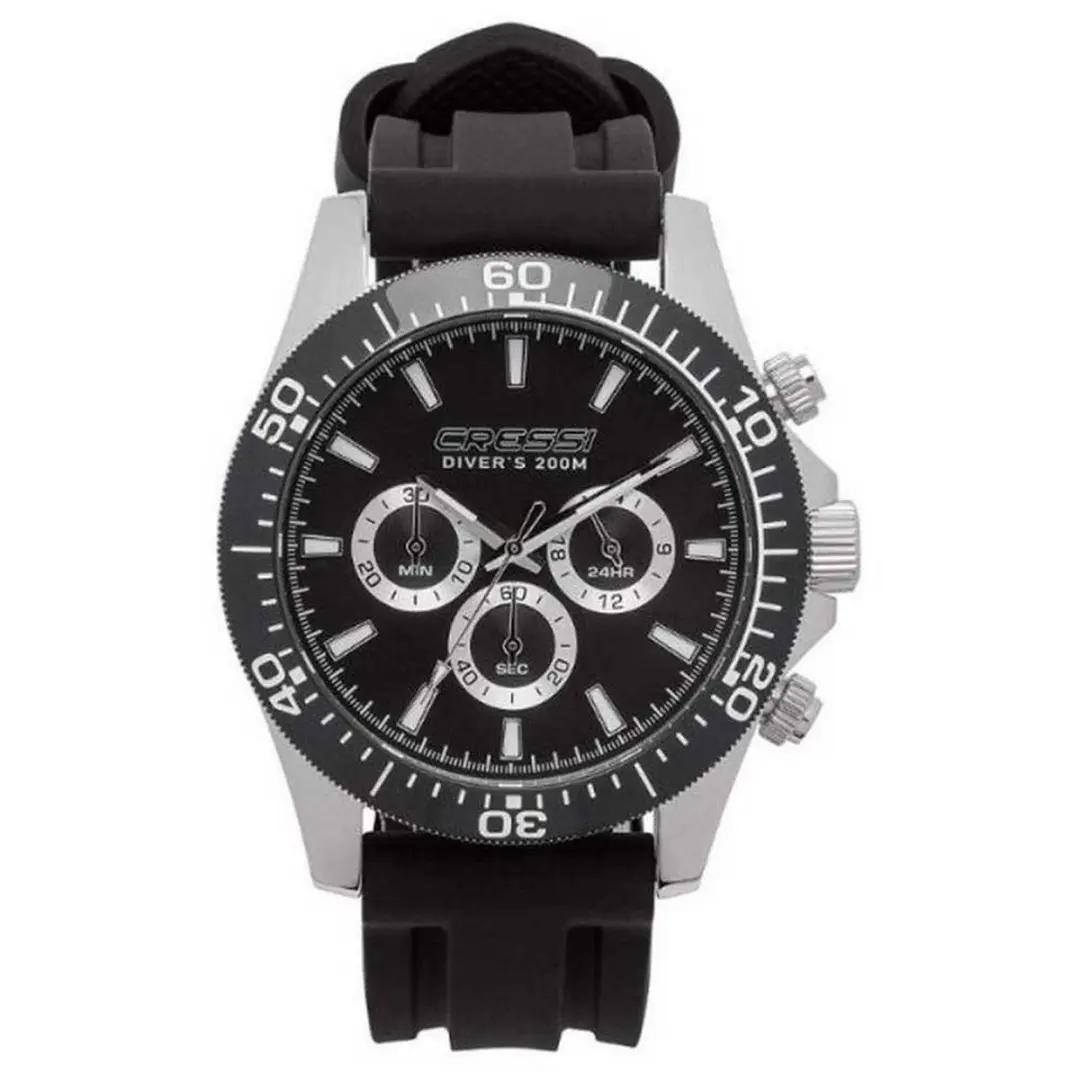 Cressi Nereus Horloge Zwart,Zilver
