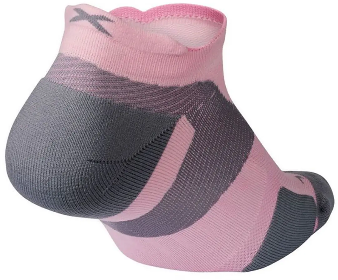 2XU Vectr Cushion No Show Sokken - Roze - 2 stuks - afbeelding 2 van 4