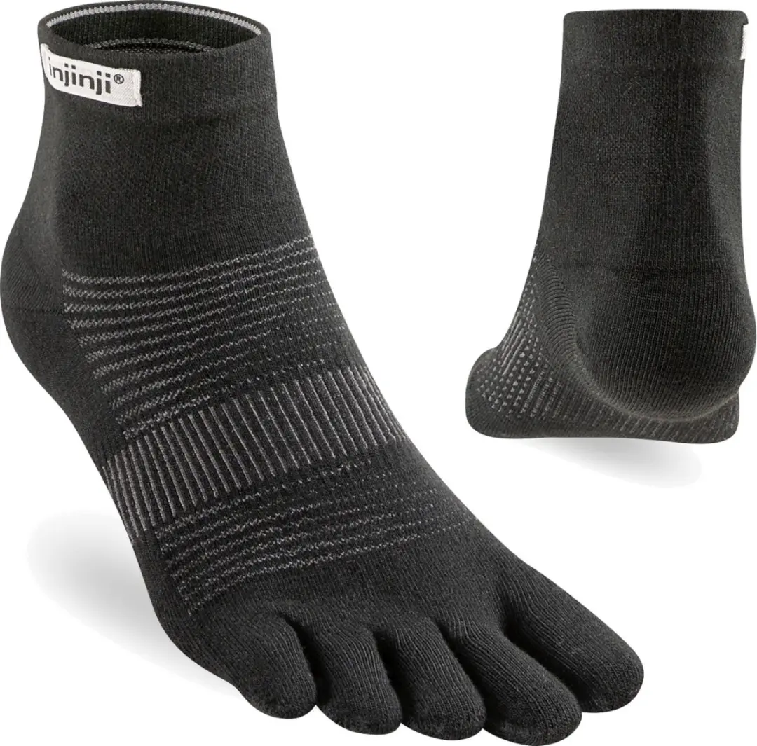 Injinji Run Original Weight Mini-Crew Unisex 282130 90 Black S=37-40