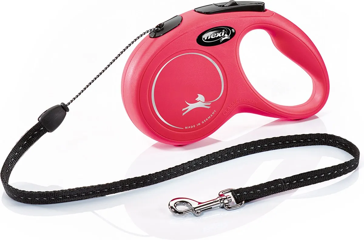 Flexi New Classic Tape Hondenriem - Rood - XS - 5m