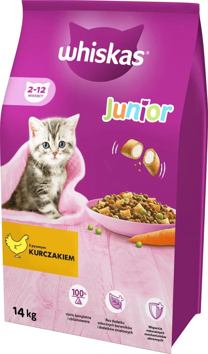 Whiskas Junior Kip 14kg
