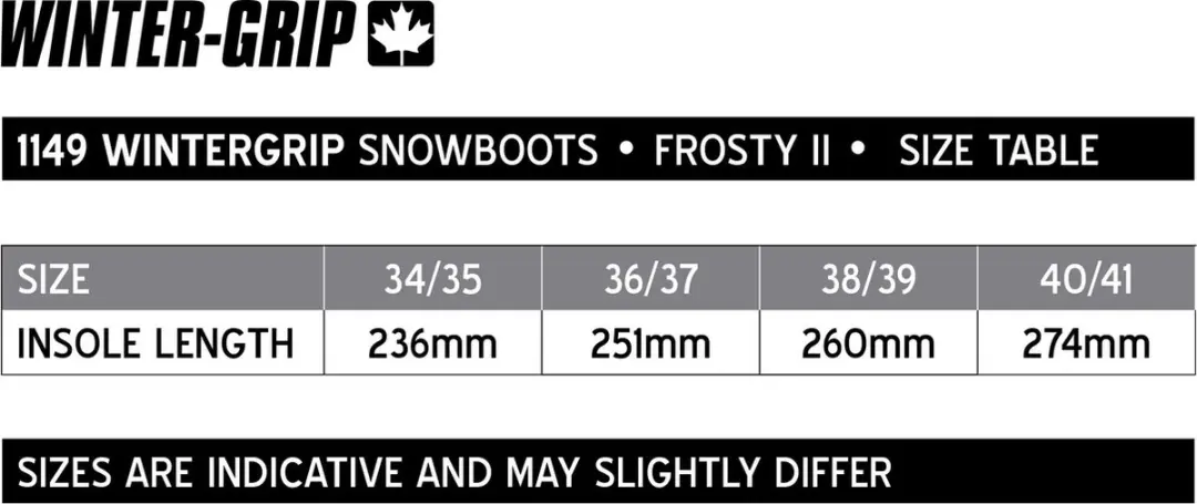 Winter-grip Frosty II Kinder Winterlaarzen - Zwart/Grijs - Maat 32/33 - afbeelding 3 van 5