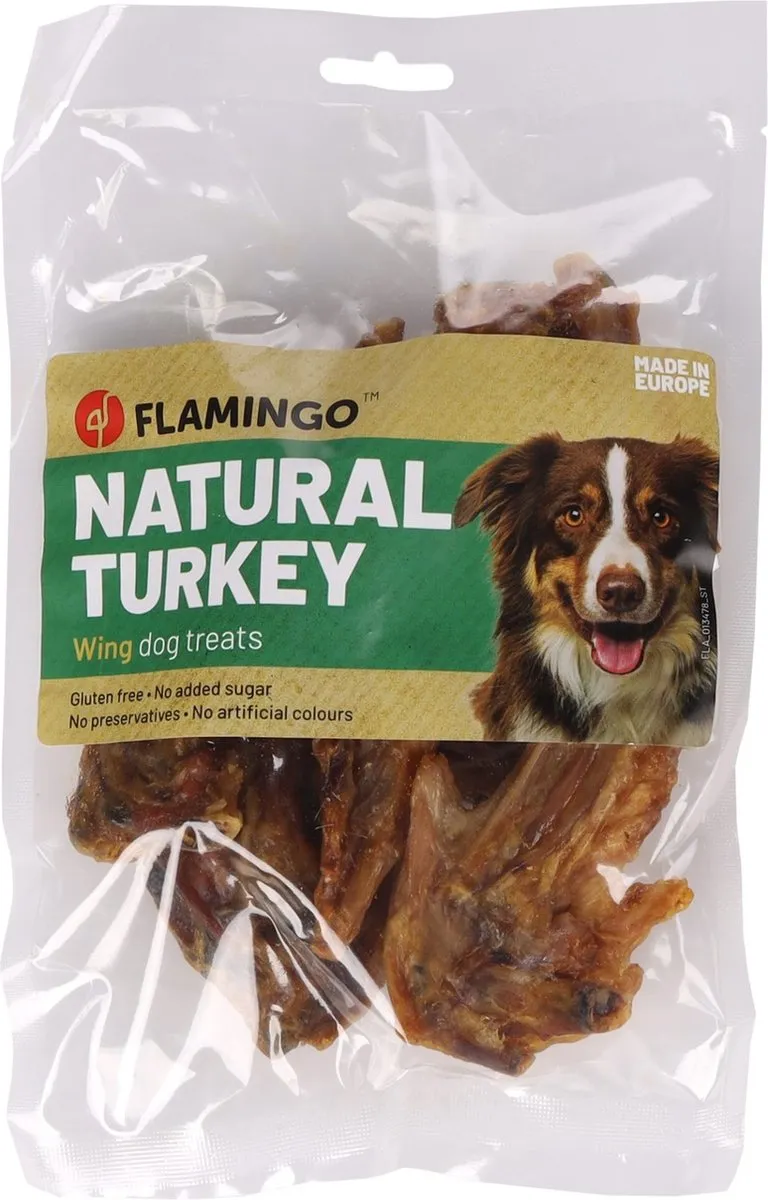 Flamingo Nature Snack Kalkoenvleugels 200g