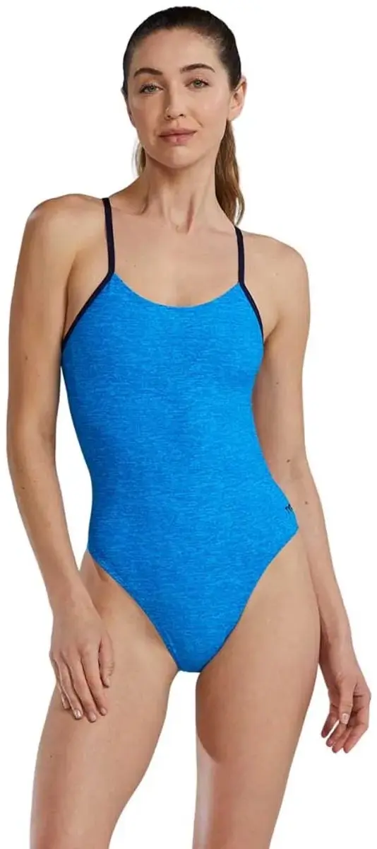 TYR Cutout Lapped Dames Zwempak - Blauw - 36 - afbeelding 6 van 6