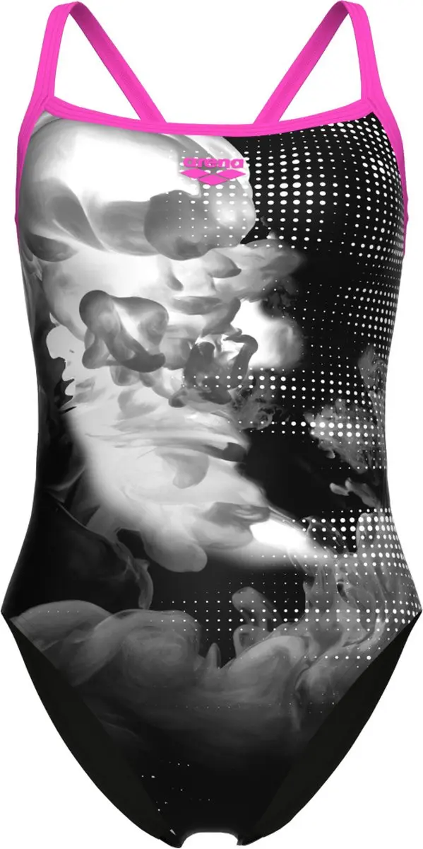 Arena Badpak Airbrush Challenge Back Schokkend Roze-Zwart