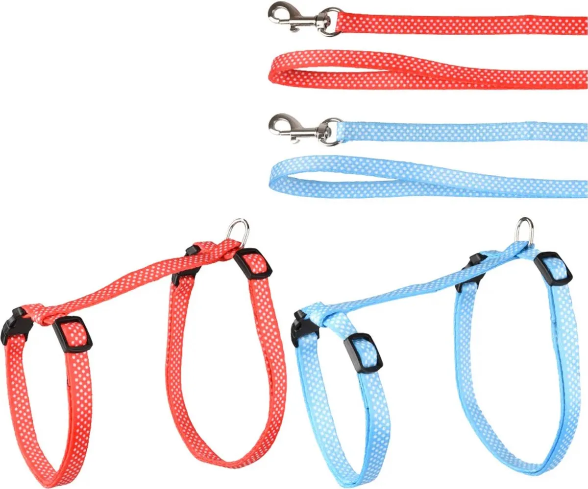 Flamingo Kattenharnas Aiwa Grote Kat 25-40cm - 10mm - Assorti
