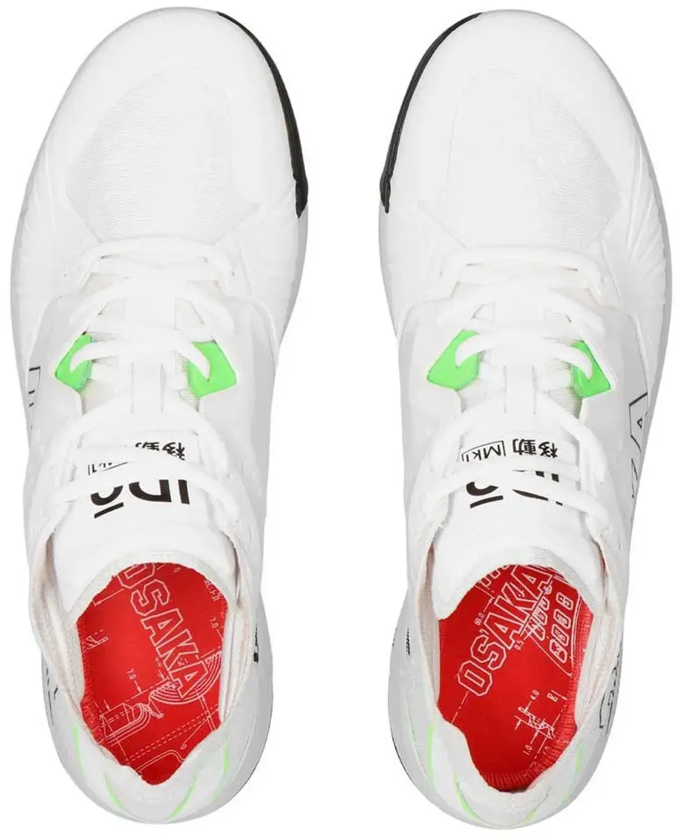 Osaka iDo Mk1 Hockeyschoenen TF - White/Black/Green - afbeelding 4 van 6