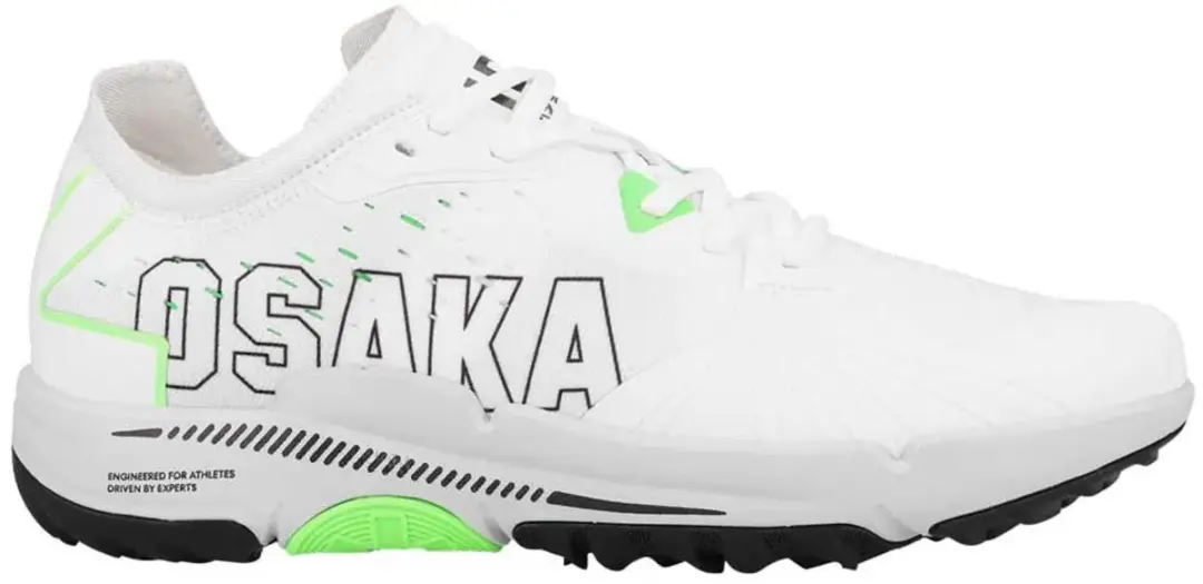 Osaka iDo Mk1 Hockeyschoenen TF - White/Black/Green - afbeelding 2 van 6