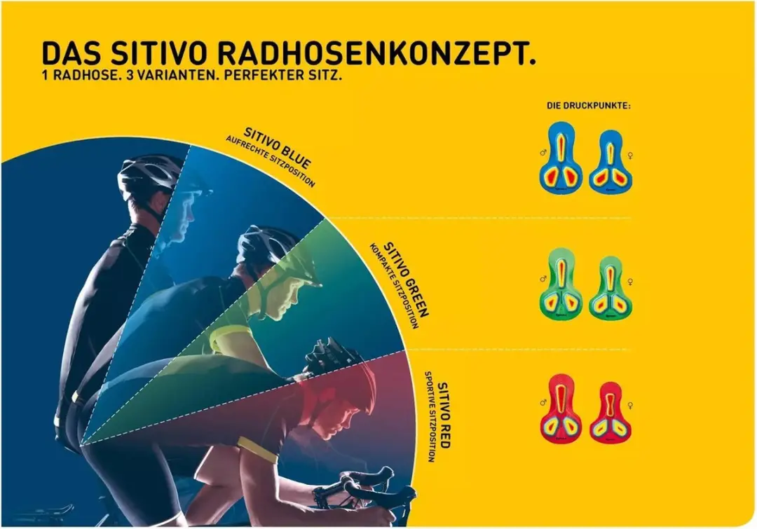 Gonso Fietsonderbroek Sitivo U Dames Polyamide Zwart/blauw Mt 50 - afbeelding 5 van 6