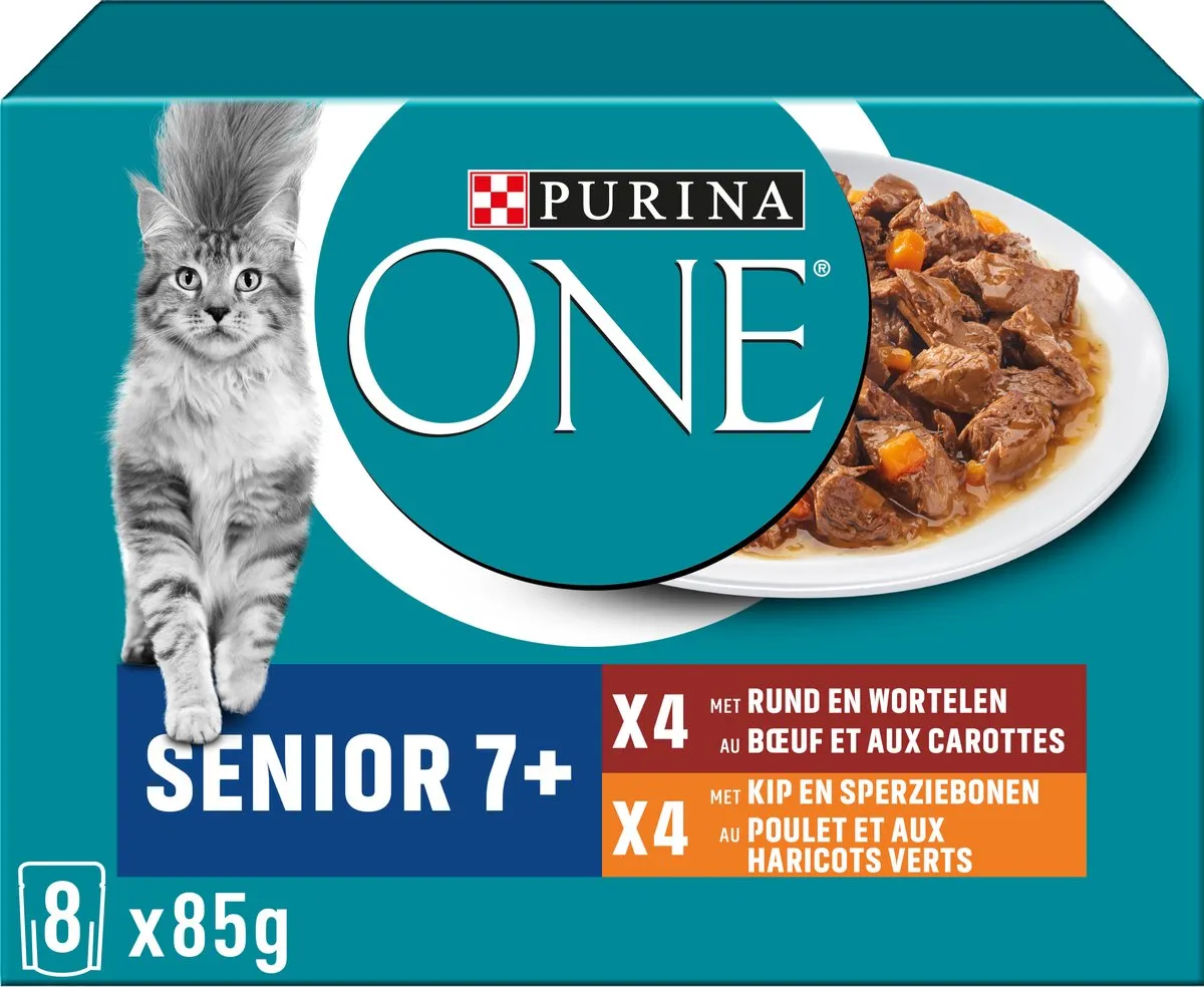 Purina 7+ Fijne Malse Reepjes Kip