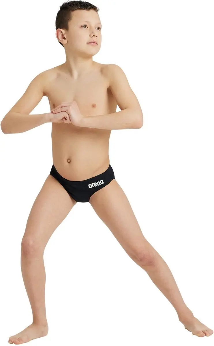 Arena B Team Swim Brief Kinderzwembroek - Zwart/Wit - afbeelding 6 van 6