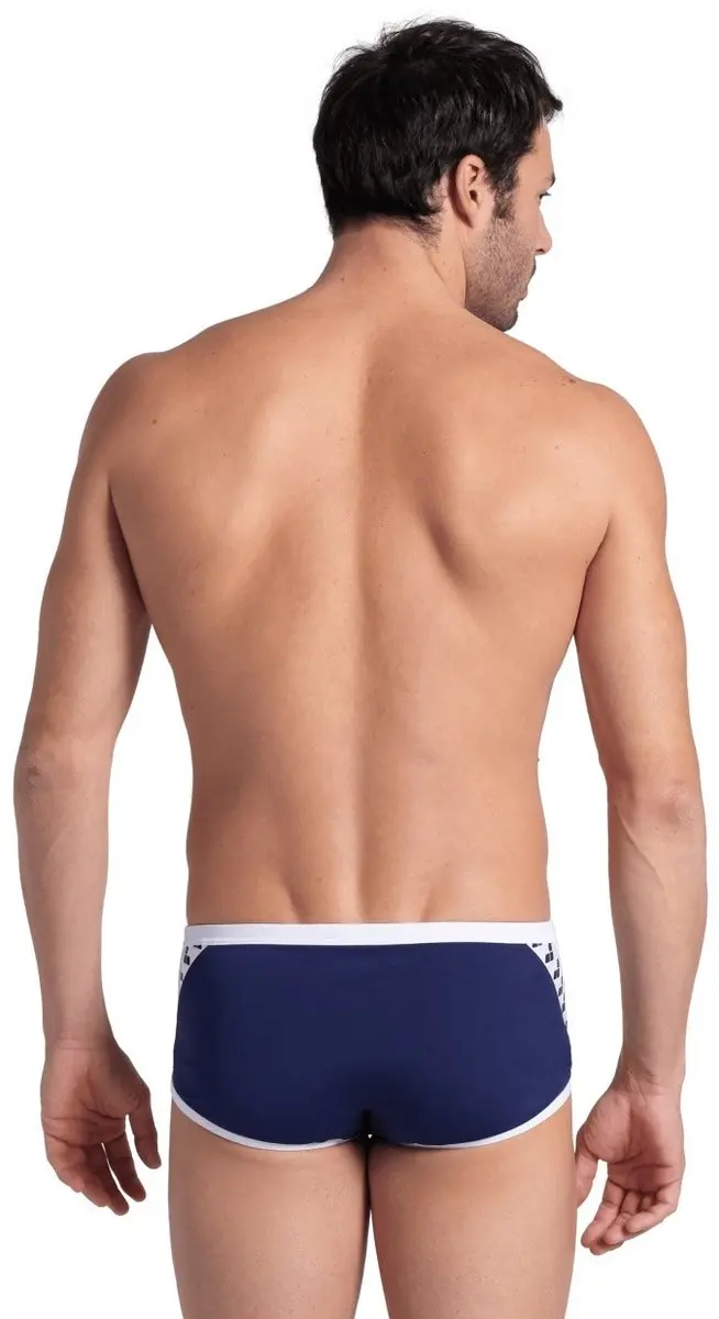 Arena Icons Zwemshort Low Waist - Navy/Wit - afbeelding 6 van 6