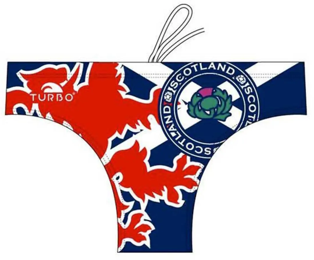 Turbo Scotland Zwemslip Rood,Blauw 5XL Man