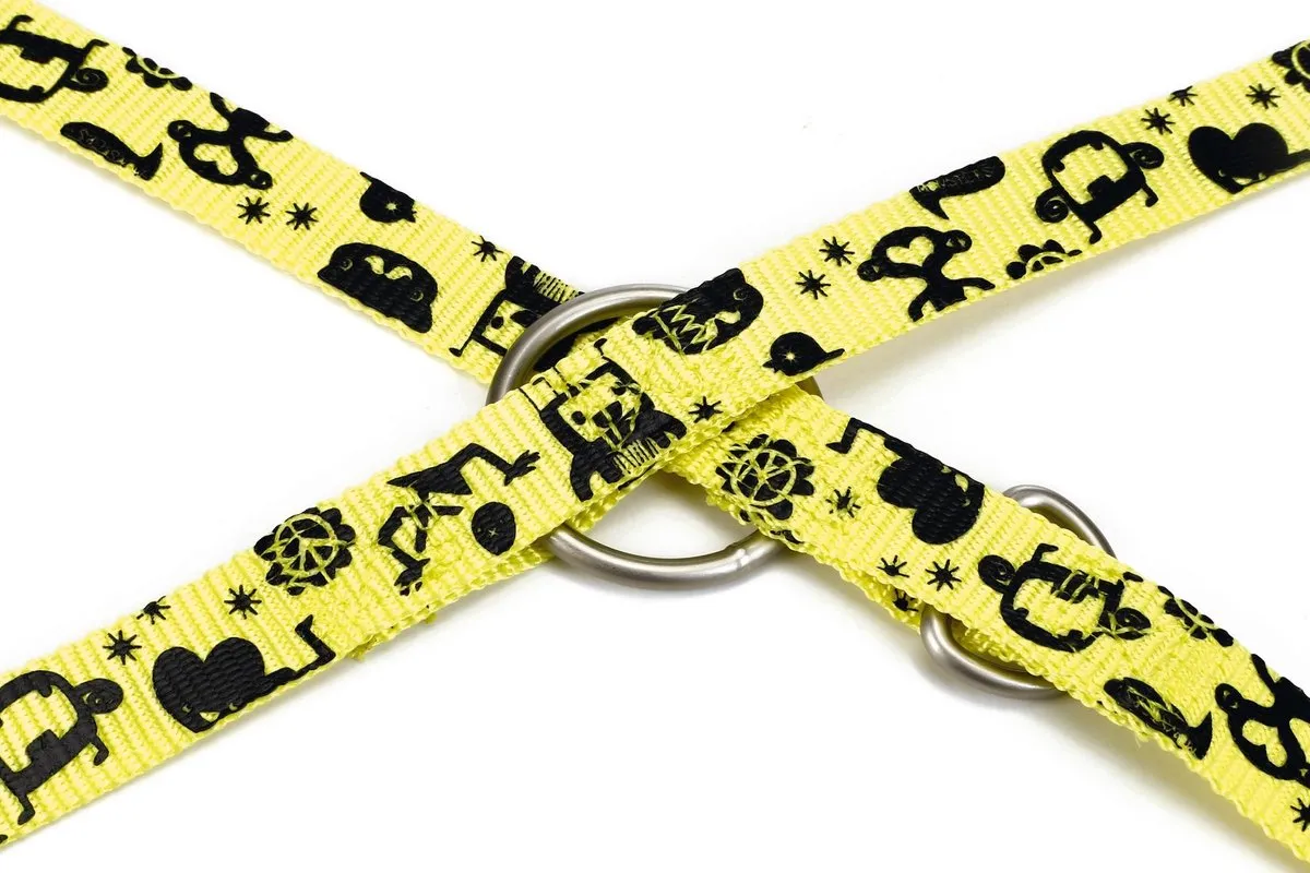 Beeztees Monster Hondenriem - Geel 200cm x 20mm