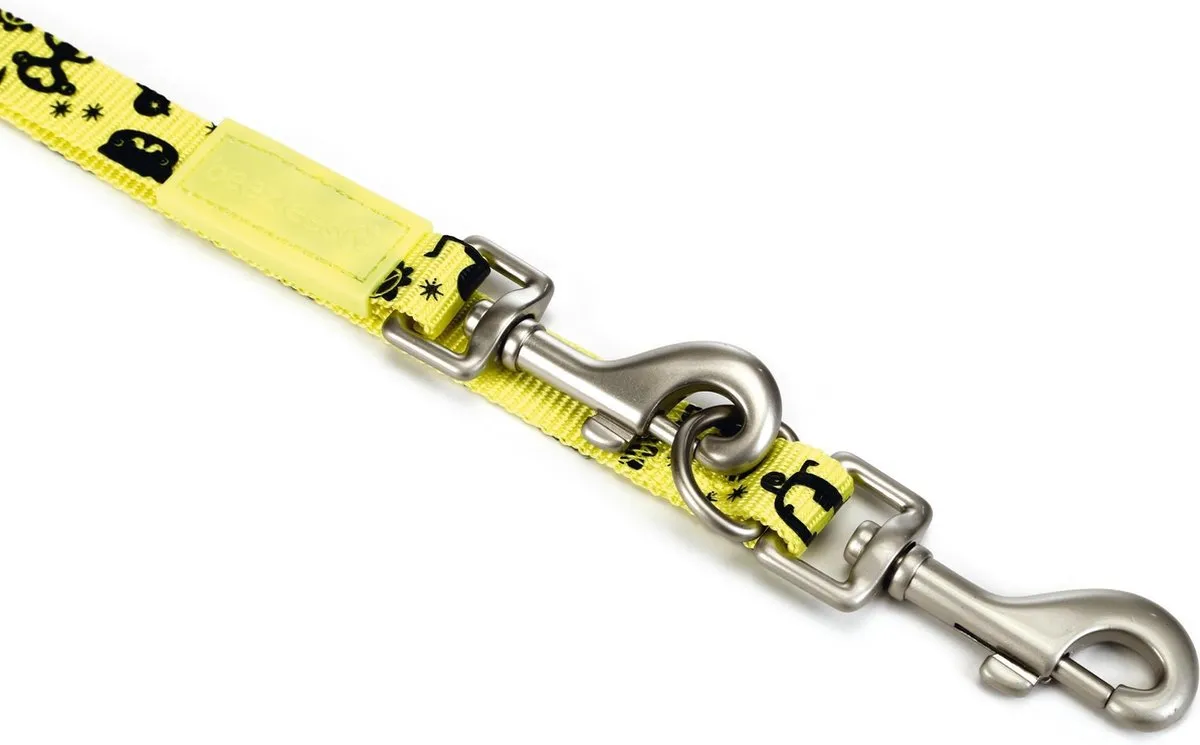 Beeztees Monster Hondenriem - Geel 200cm x 20mm