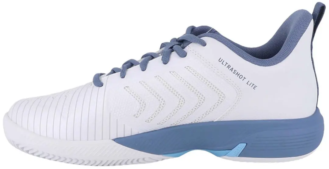 K-Swiss Ultrashot Light Clay Heren Tennisschoen - Wit/Blauw - afbeelding 4 van 6