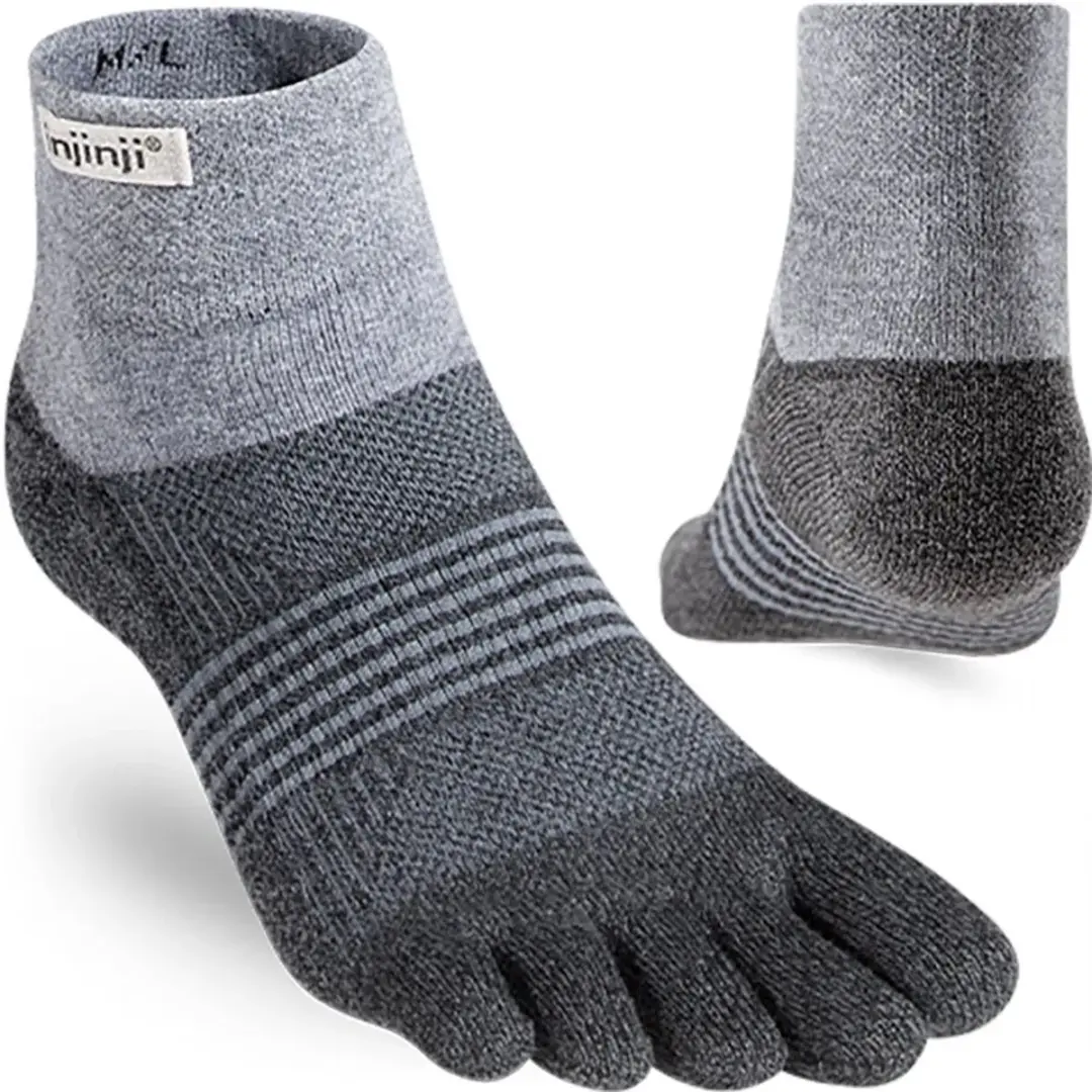 Injinji Trail Mini-Crew Teensokken Dames - Grijs - afbeelding 2 van 6